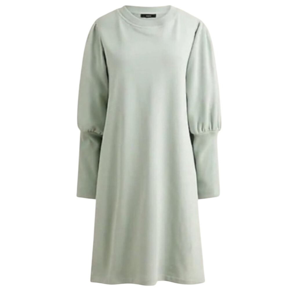 J. Crew Original cotton terry puff-sleeve sweatshirt dress W-236 Sz S